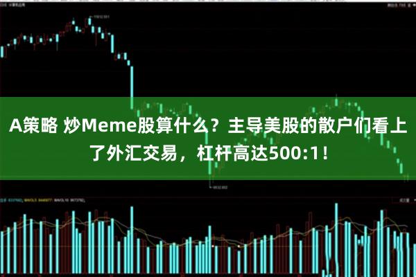 A策略 炒Meme股算什么？主导美股的散户们看上了外汇交易，杠杆高达500:1！